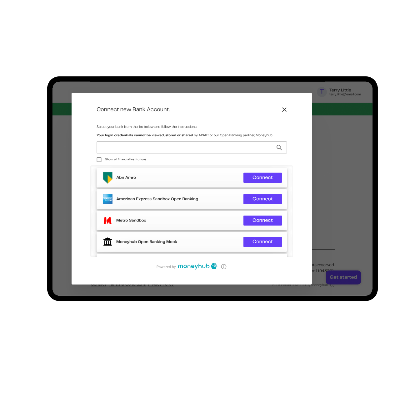 Connect your bank